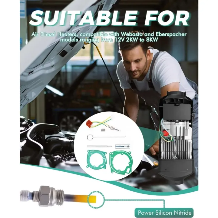 12V%20Diesel%20Heater%20Glow%20Plug%20Repair%20Kit,%209Pcs%202KW%205KW%208KW%20Chinese%20Diesel%20Parking%20Heater%20Gasket%20Ceramic%20Ignition%20Plug,%20-%20Image%202