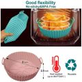 Air Fryer Silicone Basket Reusable Container Accessories Oven Tray Pizza Fried Chicken Baking Mold Protector Kitchen Tool. 