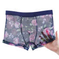Mens Underwear Mens Ultra-thin Transparent Boxershorts Male Mesh Slips Homme Panties Boxer Shorts Comfortable Men's Underpants. 