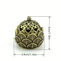 1pc Hollow Lotus Incense, Burner Hollow Incense Serving Tea Table Ornament, Mini Incense Burner. 