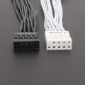 RGEEK 20cm 2.54mm F_PANEL Single Female To Dual Male Jumper 10cm 9Pin for PC Motherboard Power Switch Reset HDD Hard Drive. 