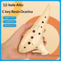 {NN72} 12 Hole Ocarina Instrument Ocarinas Alto C Tone Professional Resin Ocarina Instrument For Music Lover Beginner. 