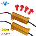 2PCS 25W 50w 6ohm 8ohm 50ohm Load Resistor LED Flash Rate Turn Signals Light Indicator Controllers, for Car Lamp. 