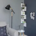 VTEC FURNITURE Modern Corner Bookcase / Display Rack / Corner Rack. 