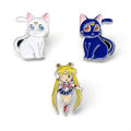 3pcs/set Anime Friends Enamel Pin Brooches for Women Manga Lapel Pins Badges on Backpack Cosplay Accessories Christmas Gift. 