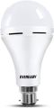 Eveready 9W B22 Rechargable Emergency LED Bulb, Cool Day Light (6500K), Energy Efficient, IBMS Technology, 4 Hour Battery Backup, Li-ion Battery Inside. 