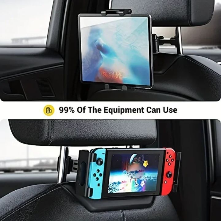 Car%20Tablet%20Holder%20Back%20Seat%20Headrest%20Mount%20For%20IPad%20Air%20Pro%204-13%20Inch%20360%20Rotation%20Rear%20Pillow%20Phone%20Clamp%20Stand%20Universal%20-%20Image%206