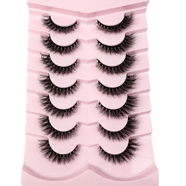 New%203D%20Mink%20Lashes%20Cat%20Eyelashes%20Fluffy%20Wispy%20Volume%20Lashes%20Natural%20Feathery%20Effect%20Lightweight%20Flexible%20Band%20Fake%20Lashes%20-%20Image%207