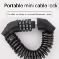 1pc Bicycle Lock Wire Rope Chain Lock Combination Lock Mountain Bike Motorcycle Anti-theft Password Bag Lock Helmet Lock. 