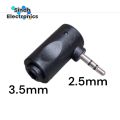 2PCS - 2.5mm Male To 3.5mm Female Earphone Stereo Audio Jack L Type. 