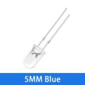 50pcs 100pcs Transparent LED Diode 5MM Super Bright White Orange Red Yellow Blue Green Light LED Bulbs Emitting Diodes Kit. 