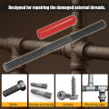 Thread File High Hardness Thread Restorer File Portable Multipurpose Metric Thread Repair File for Stud Bolt Screw Pipe. 