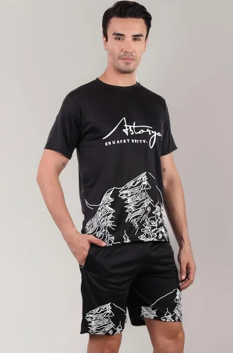 Self%20printed%20mountain%20design%20Summer%20tracksuit%20in%20white%20colour%20-%20Image%204