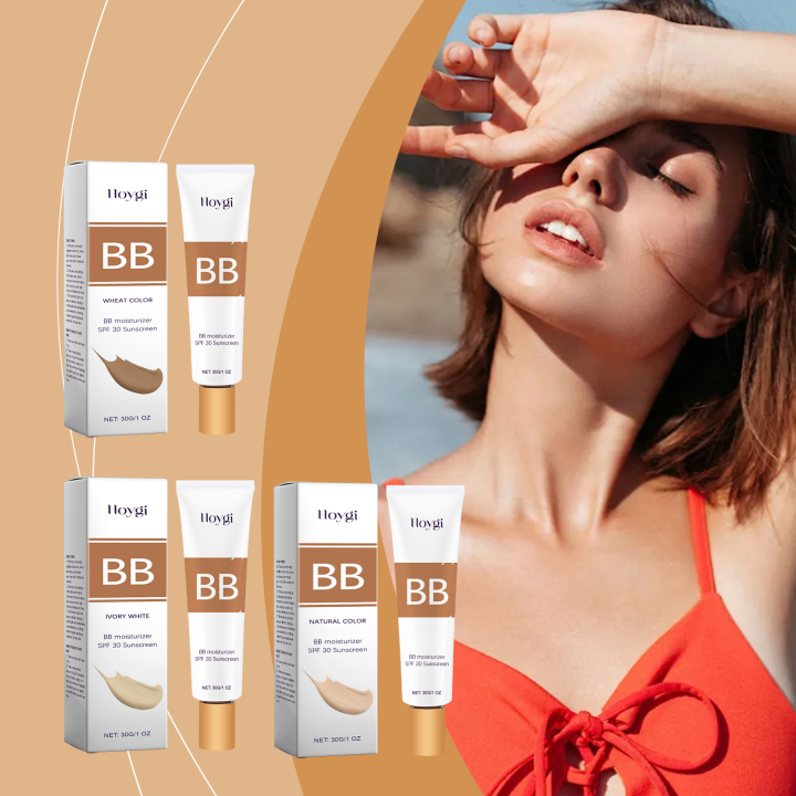 Sunscreen Bb Cream Serie Spf30 Long Time Moisturize Full Coverage Sheer Tint Coverage Oil-Free Make up Foundation