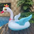 Cartoon Kids Inflatable Pool Toys Crown Swan Swimming Floating Chair Summer Oudoor Funny Water Toys PVC Inflatable Ring for Baby. 