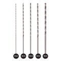 5PCS Twist Drill Bits Hole Saw Cutter Woodworking Tools Extra Long HSS Straight Shank Drill Bit Set Power Tool Drilling Bits. 