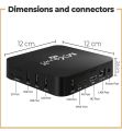 MXQ PRO 4K Android 11 Smart TV Box (Amazon UK) with TV Remote Control Android TV Box with 2.4G 5G Dual Band WiFi Quadcore Processor. 