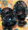 Novena Pairex black Dinner 32 Pcs Set.
