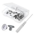 50PCS M.2 SSD Screw Kit with Screwdriver NVMe SSD Screws for PC Laptop Repair Phillips Flat Head Stainless Steel.
