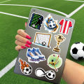 50Pcs Football Stickers Soccer Balls DIY Stickers Skateboard Motorcycle Suitcase Decor Phone Laptop Decals.