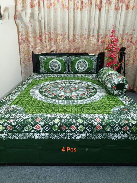 Cozy%20and%20Comfortable%20Twill%20Panel%20Cotton%20Double%20Size%20Bed%20Sheet%20(7.5%C3%978.5)%20Feet%20for%20King%20Size%20Beds%20-%20Matching%20Pillow%20Covers%20-%20Ultimate%20Bedding%20Comfort%20-%20Image%203