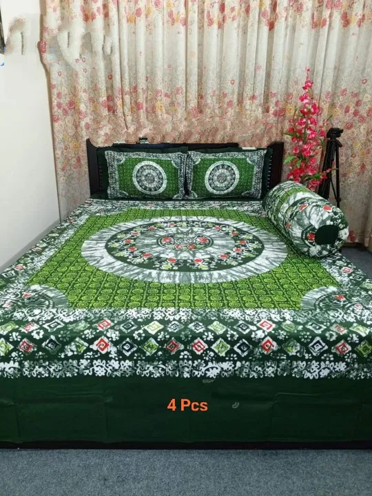 Cozy%20and%20Comfortable%20Twill%20Panel%20Cotton%20Double%20Size%20Bed%20Sheet%20(7.5%C3%978.5)%20Feet%20for%20King%20Size%20Beds%20-%20Matching%20Pillow%20Covers%20-%20Ultimate%20Bedding%20Comfort%20-%20Image%203
