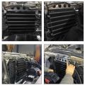 Universal 2 Rows Oil Cooler Kit, Aluminum Remote Transmission Engine Cooler Auto-Manual Radiator Converter Kit. 