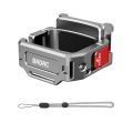 BRDRC Expansion Adapter For Osmo Pocket 3 Mount Bracket Multifunctional Frame Holder Clip for Pocket 3 Accessory with Strap.