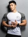 Summer Gyms T Shirt Men Bodybuilding Fitness Quick-Dry Short Sleeve T-Shirt Training Tees Fashion Muscle T Shirt Man Sportswear.