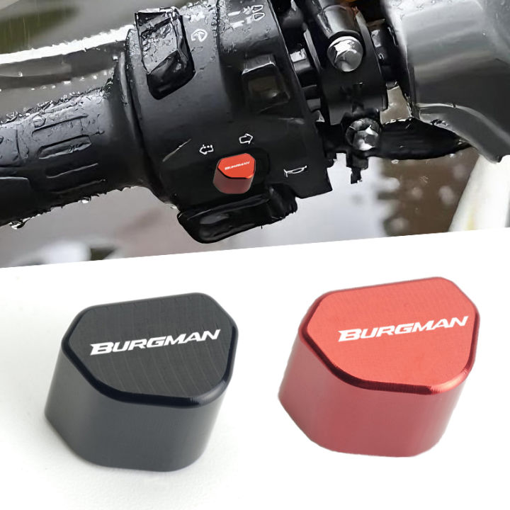 For Suzuki BURGMAN 650 400 125 200 250 AN650 AN400 AN125 AN200 CNC Aluminum Motorcycle Button Turn Signal Switch Key Cap