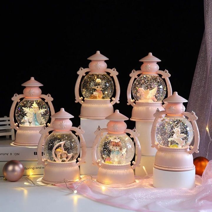 Crystal ball music box 317-8 New Year gift Christmas music box with lights