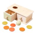 Montessori Infant Puzzle Box Toys Exercise Hand-eye Coordination Permanent Box Round Rectangular Box Baby Toys Grasping Toy. 
