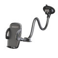 Solid Car Truck Phone Mount Holder with 11.8-Inch Gooseneck Long Arm Anti-Shake Stabilizer Compatible All Cell Phones iPhone.