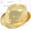 Jazz Hat Glitter Sequins Cowboy Caps Role Play Prop Performance Costume Women Men Shiny Beading Hats Dance Show Party Hip Hop. 