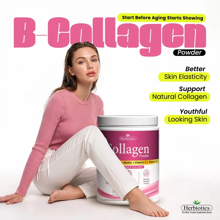Herbiotics%20B%20Collagen%20Powder%20with%20Biotin,%20Vitamin%20C%20&%20D3%20-%20Skin,%20Hair%20&%20Joint%20Health%20Booster%20-%20300g%20Single%20Pack%20-%20Image%203
