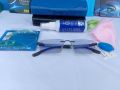 Polo fashion rimless blue Cut photosun lens antireflection uv protection (1pis). 