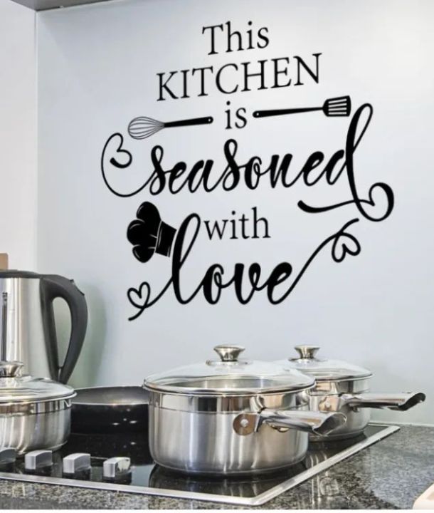 PVC Kitchen Wall Sticker, Modernist Graphic Wall Renovation Sticker For ...