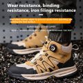 New Safety Boots Men Work Indestructible Shoes Sneakers Steel Toe Protective Boots Anti-smash Anti-puncture Work Tactical Boots. 