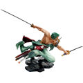 One Piece Action Figure Three-Knife Fighting Skill Roronoa Zoro Anime Model Decorations PVC Toy Gift. 