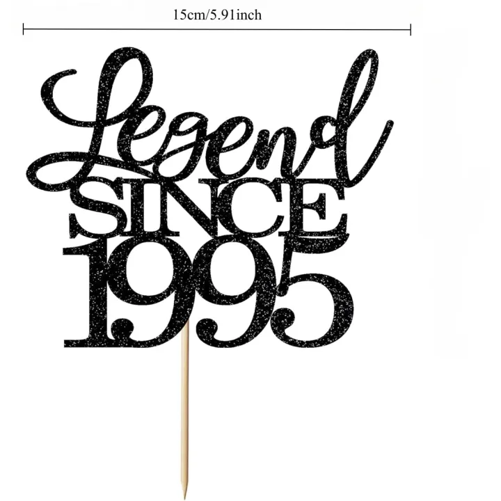 legend%20since%201995%20cake%20topper%2030th%20birthday%20happy%20birthday%20cake%20topper%20men%20and%20women%20cheer%2030%20years%20old%20-%20Image%202