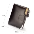 Baellerry Short Luxury Men Wallets Zipper Coin Pocket Card Holder Male Wallet Clutch Photo Holder Brand Man Purses Wallet. 