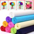 17 Colors 250x50cm Colored Crepe Paper Roll Origami Crinkled Crepe Paper Craft DIY Flowers Decoration Gift Wrapping Paper Craft. 