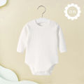 Soft Cotton Long-Sleeved Baby Bodysuit Seamless Sewing Baby Romper Newborn Clothes 0-24 moths Solid Color Infant Jumpsuit. 