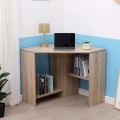 Corner computer table, Office table ,Computer table with bottom Shelves for books storage. 