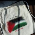 Palestinian Flag Drawstring Bag. 