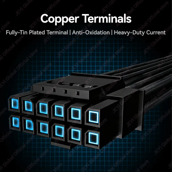 JEYI 12VWR to 2/3/4x8 Pin Adapter-12+4Pin GPU Power Cable for RTX 4090 ...