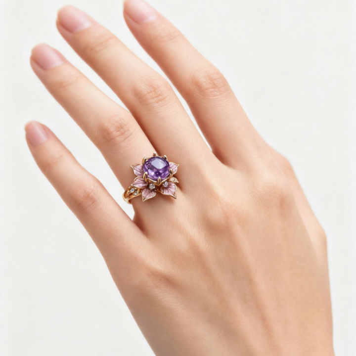 1PC%20Exquisite%20Geometric%20Flower%20Shape%20Inlay%20Purple%20Color%20Zircon%20Rings%20For%20Women%20Party%20Birthday%20%20Accessories%20Fashion%20Jewelry%20-%20Image%204