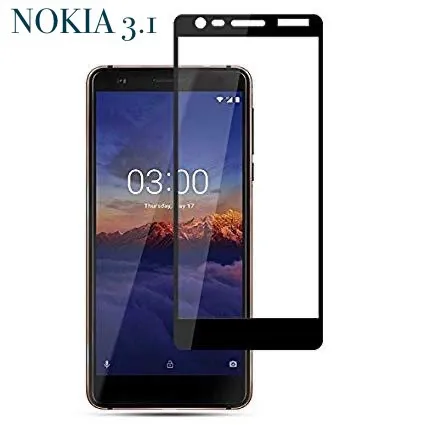 Nokia 3.1 full glue premium tempered glass for nokia 3.1