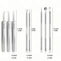 1/3/8PCS stainless steel blackhead removal tool kit, blackhead clip, tweezers, beauty face blackhead remover, acne needle tool.