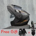 ORZ-161 Modular Filp up Motorcycle Helmet Full Face Racing Helmet Dual Visors DOT Approved motosiklet kaskı. 
